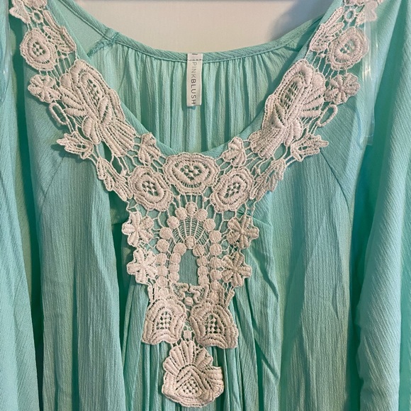Pinkblush Mint green maternity top - Picture 2 of 5